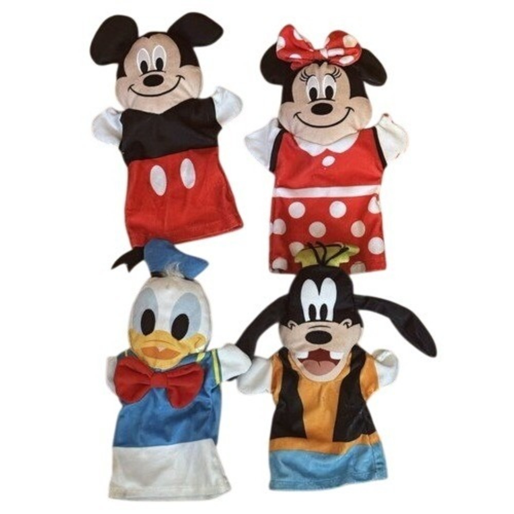 Melissa and Doug Disney Hand Puppets Set of‎ 4 Mickey Minnie Donald Goofy